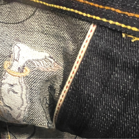 RMC Martin Ksohoh Fujin and Raijin Embroidered Indigo Raw Selvedge Denim Jacket - Picture 12 of 13